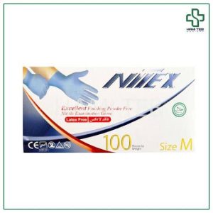 دستکش نیتریل آبی نیتکس سایز M
