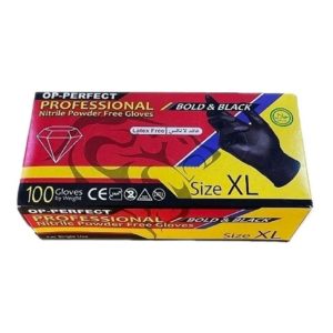 دستکش نیتریل مشکی OP Perfect حریر سایز ایکس لارج(XL)